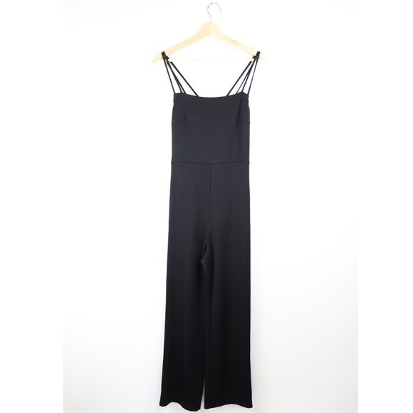 NWT Lovers + Friends Robin Strappy Jumpsuit Black - Picture 7 of 9